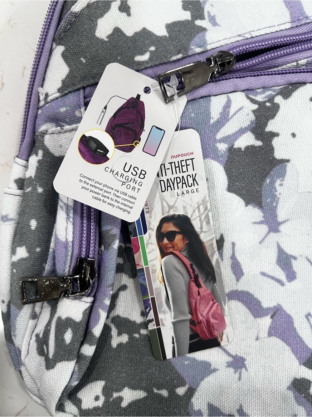 Sling Bag in Purple Camo - Picture 4 of 4